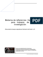 Sistema de Referencias Harvard Para Trabajos de Investigaci