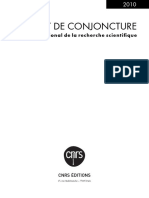 CNRS-Rapport de Conjoncture 2010