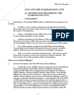 Stabilisation and the Stabilisation Unit