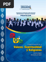 Valores, Espiritualidad y Religiones