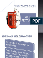 Modal and Semi Modal Verbs