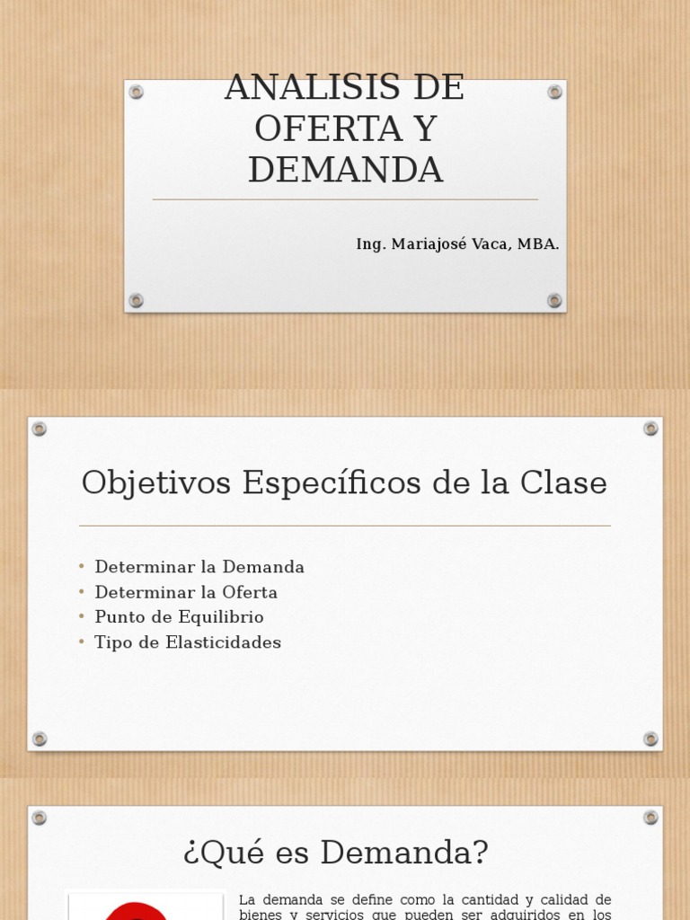Análisis de Oferta y Demanda en Microeconomía | PDF | Oferta (economía ...