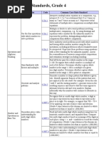 Grade 4 Math Standards