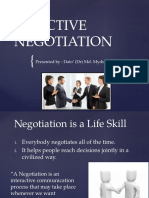 Effective Negotiation 2