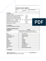 Bio Quench Certificate of Analysis