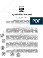 R.D. N° 040-2015-TP-DE CONVENIO REGULARES