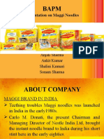 product and brand management of maggi