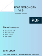 Sifat Sifat Golongan Kromium