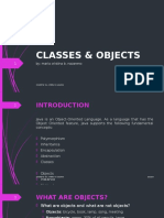 Classes & Objects: By: Maria Cristina B. Nazareno