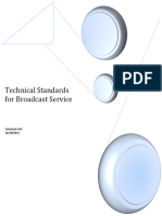 Technical Standards for Broadcast Service