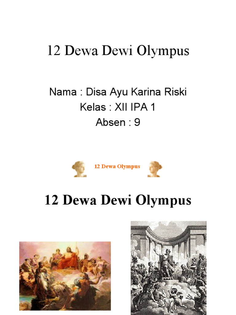 12 Dewa Olympus dalam Mitologi Yunani | PDF