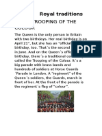 The Trooping of The Colour: Royal Traditions