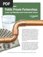 Download Public-Private Partnerships Issues and Difficulties with Private Water Service by Food and Water Watch SN29906788 doc pdf