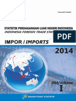 Statistik Perdagangan Luar Negeri Impor Tahun 2014 Jilid I