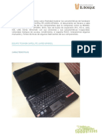 Pruebas y Caracteristicas Equipo TOSHIBA SATELLITE L645D-SP4002L