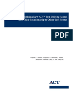 Research Letter About ACT Writing