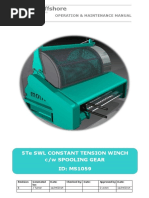 Download HYDRAULIC WINCH-MS1059 - Operation  Maintenance Manual Rev A by zulu80 SN299082678 doc pdf