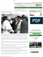 Wikileaks El Vaticano Apoyó Golpe Contra Allende y Colaboró Con Pinochet