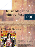 Music Magazine Industry Task Research