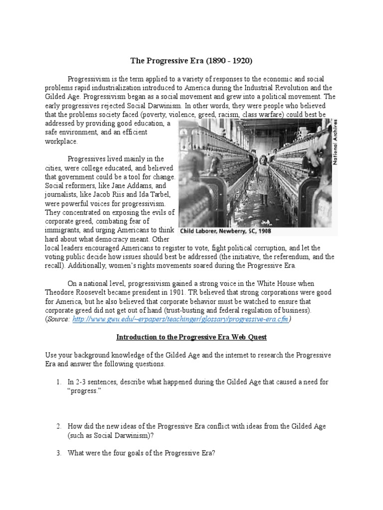 Understanding the Progressive Era | PDF | Progressivism | Progressive Era