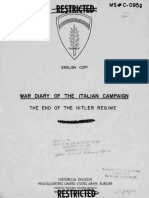 War Diary of The Italian Campaign - The End of The Hitler Regime