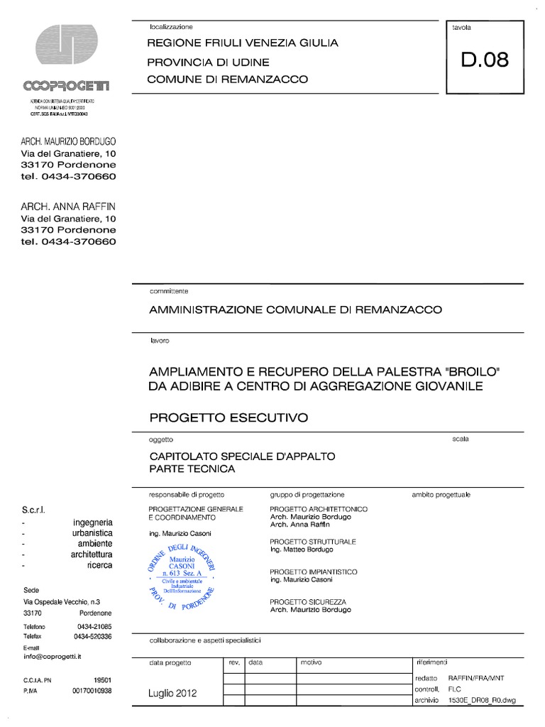 RELAZIONE TECNICA