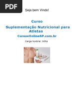 Curso Suplementos para Atletas