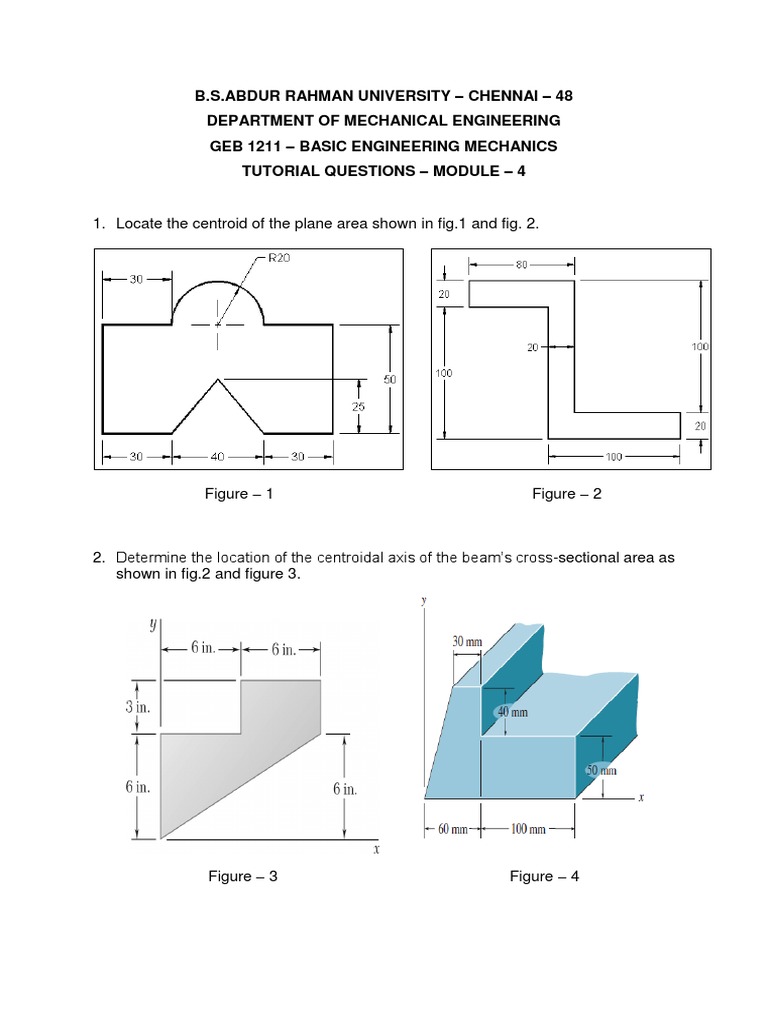 Basic Engineering Mechanics Tutorial | PDF