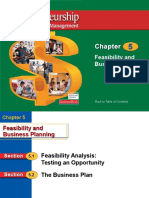 Feasibility and Business Planning: Back To Table of Contents