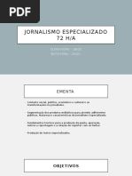 Jornalismo Especializado 