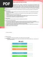 Viii. Monitoring and Evaluation System