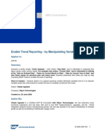 YTD Enable Trend Reporting by Manipulating Variable Value