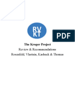 The Kroger Company Project Analysis Review Recommendations