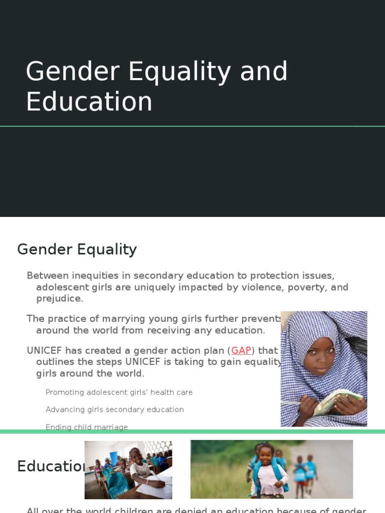 Gender Equality in Education Initiatives | PDF | Self-Improvement ...