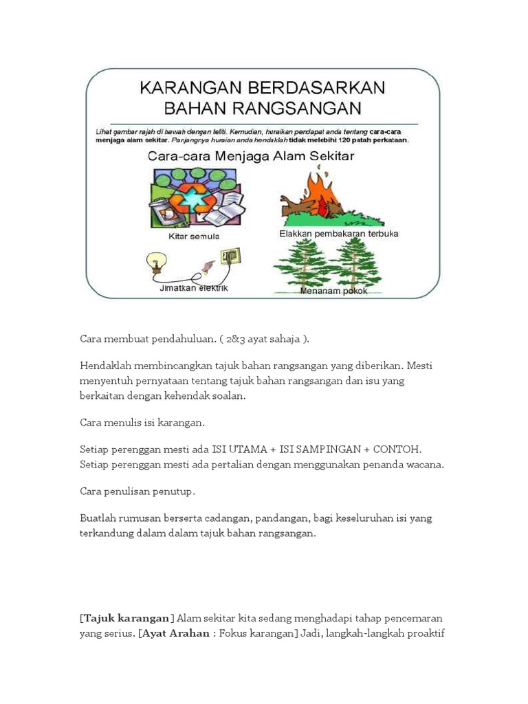 Cara Cara Menjaga Alam Sekitar Pdf