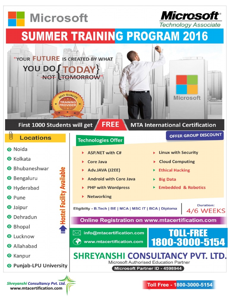 Microsoft Technology Associate Training | PDF | Professional ...