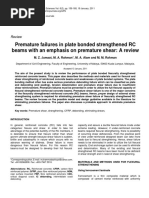 Premature Failures in Plate Bonded Strengthened RC Beams With An Emphasis On Premature Shear A Review PDF