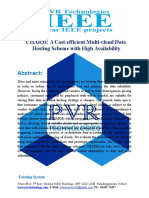 CHARM A Cost Efficient Multi Cloud Data Hosting Scheme With High Availability