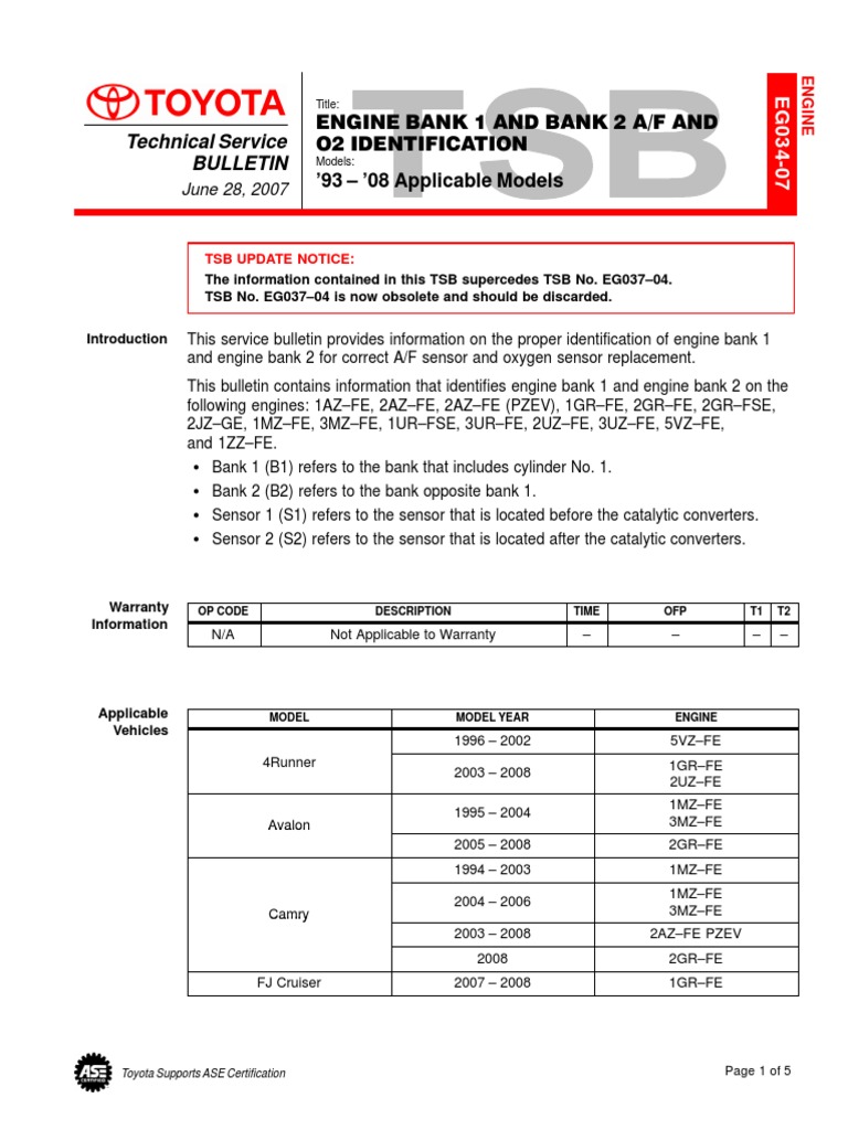 Engine Bank 1 & 2 Identification Guide | PDF | Propulsion | Vehicles