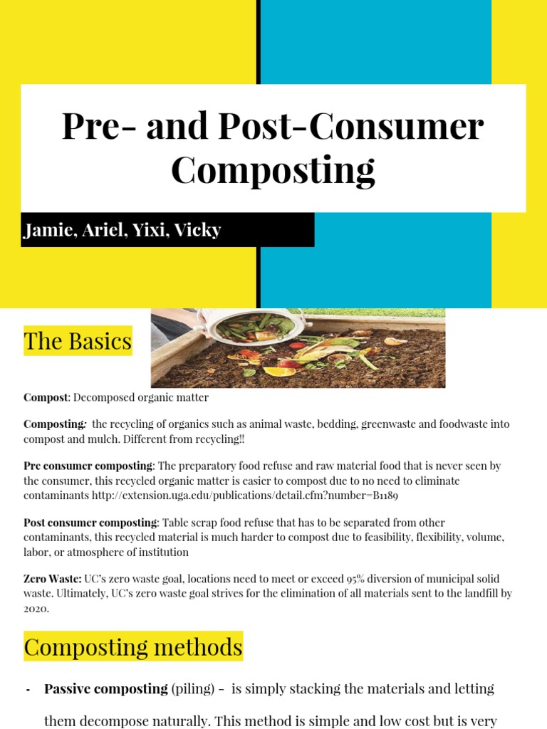 Pre- and Post-Consumer Composting Guide | PDF | Recycling | Compost
