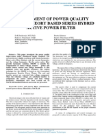 Improvement of Power Quality Using PQ Theory Based Series Hybrid Active Power Filter 