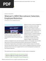 Download Walmarts HRM_ Recruitment Selection Employee Retention - Panmore Institute by Namita Dey SN299150140 doc pdf