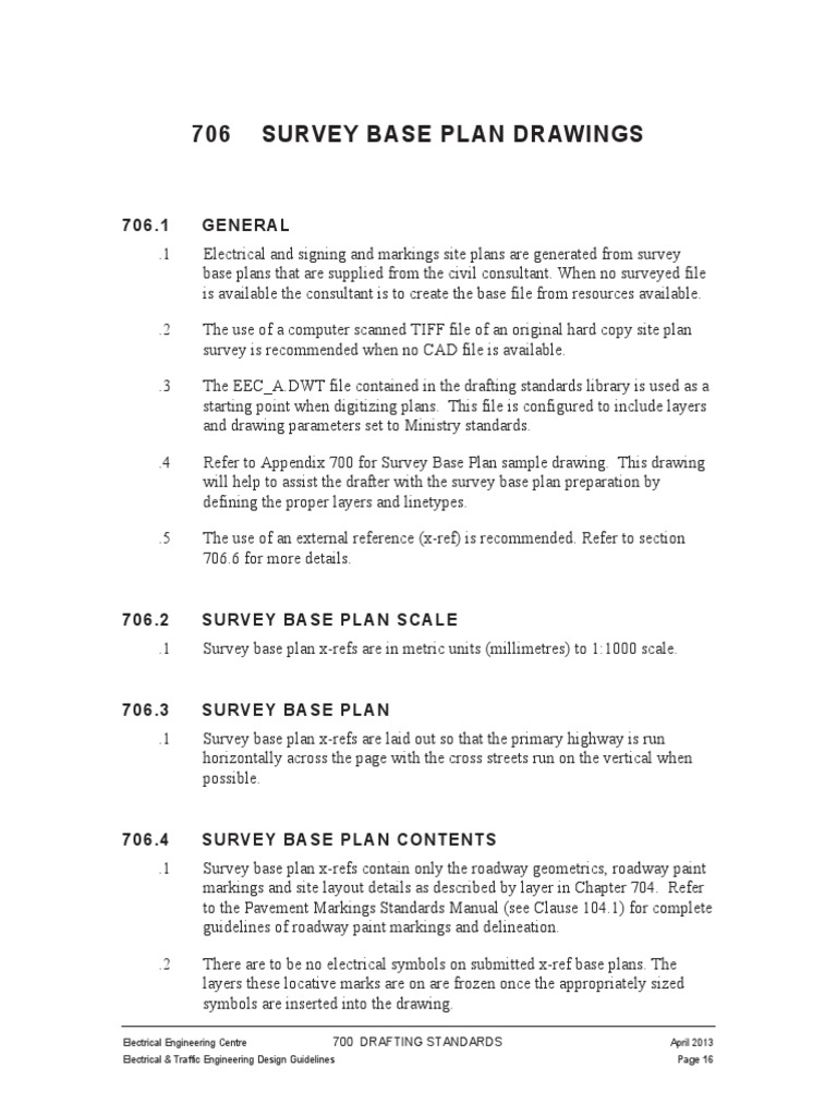 Survey Base Plan Guidelines | PDF | Technical Drawing | Computing