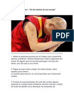 Dalai Lama - "Os Dez Ladrões Da Sua Energia"