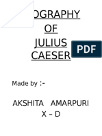 Biography OF Julius Caeser: Made by