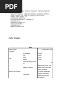 Factor Analysis: Notes