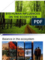 B10 Human Influences On The Ecosystem