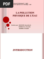 La Pollution Physique de l'Eau