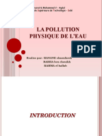 La Pollution Physique de l'Eau