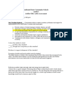 Bondurant-Farrar Community Schools Artifact Artifact Title: Letter Assessment